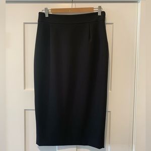 Antonio Melani slim black pencil skirt - below knees - zippered back